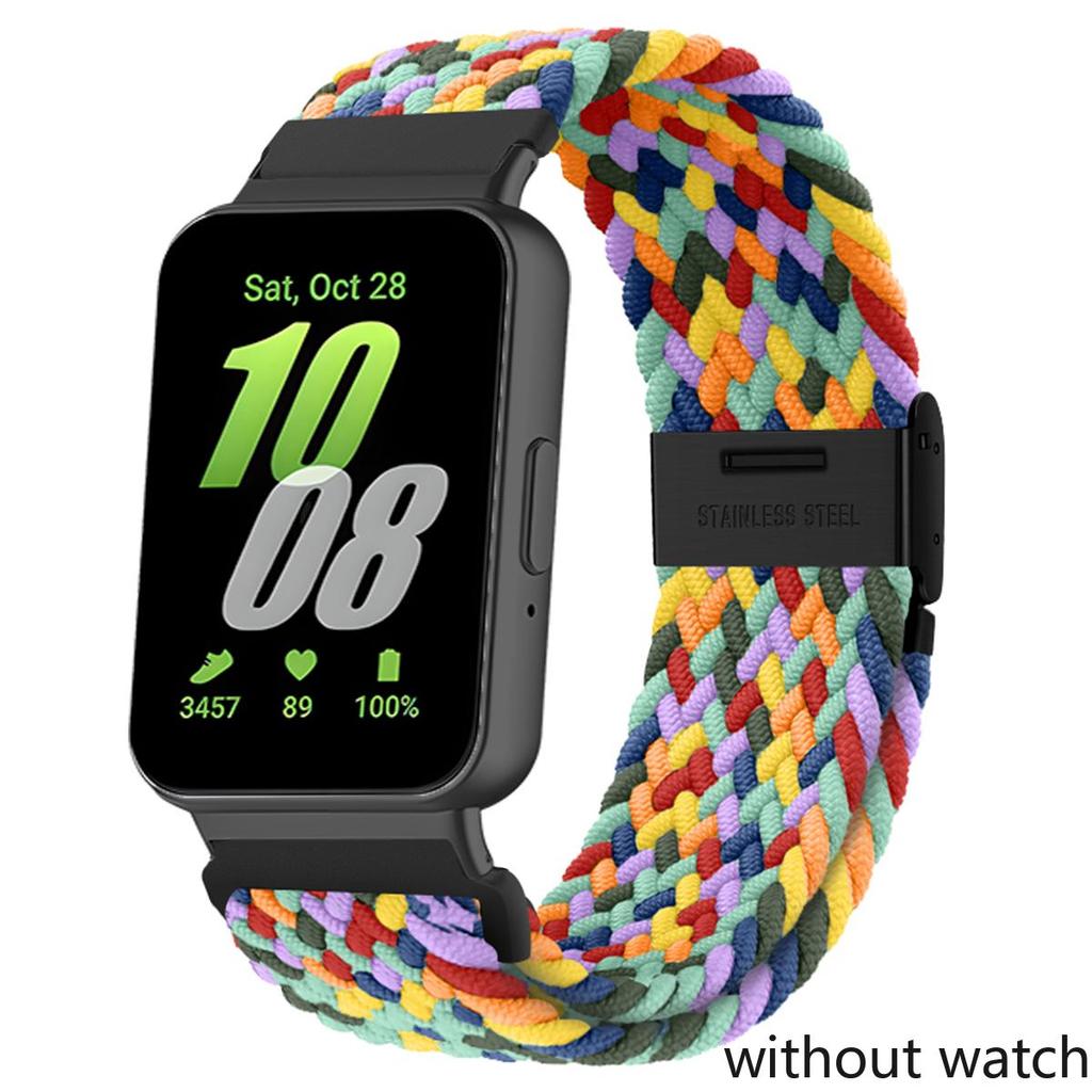 Braided Bands for Samsung Galaxy Fit 3 Sports Strap Adjustable Replacement Correa Nylon Bracelet for Samsung Galaxy Fit3 Band