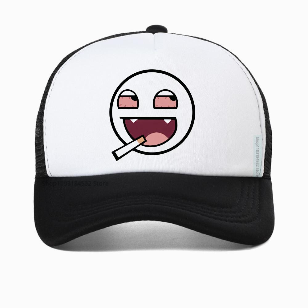 

Epic Face Domo Kun Smoking Funny Meme baseball cap Unisex Women Casual the four seasons Mesh Breathable hats Unisexs sports hats Adjustable