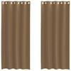 VidaXL Voile Curtains with Eyelets 2 Pcs Light Brown, Net Curtain, Sheer Curtain, Window Voile, Treatment 4102128