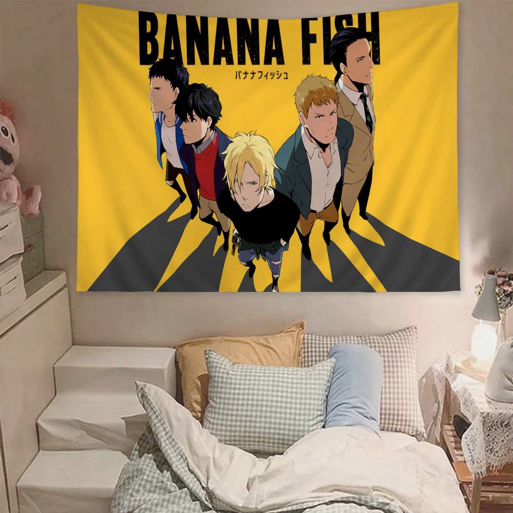 Anime BANANA FISH Wandteppich Wandbehang Wandteppich Art Deco Decke Vorhang Aufhängung Zuhause Schlafzimmer Wohnzimmer Dekor
