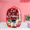 1Pcs Santa Claus Pop-Up Laundry Hamper Expandable Mesh Hamper Basket for Room Bedroom Bathroom Organization Contemporary Storage