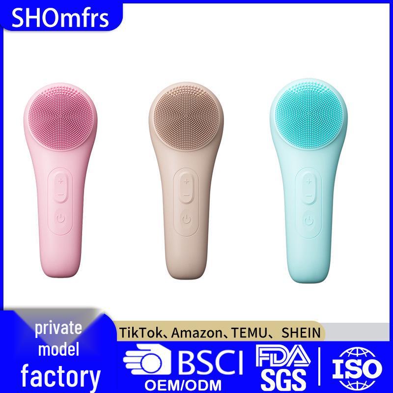 Multifunctional Waterproof Rotating Electric Facial Cleansing & Massage Brush - 4-in-1 Pore Cleaner