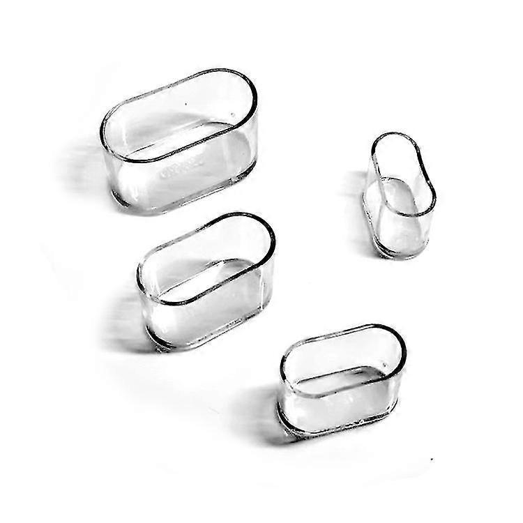 16pz Puntali Rotondi per Gambe Tavolo e Sedia, Copertura Flessibile tipo Gomma Antigraffio per Pavimento e Mobili - 40x20mm (chiaro)