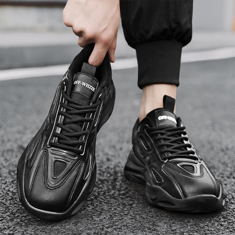 New Breathable Shoes for Men's Versatile Inner Heightening Sports Casual Running Dad Shoes