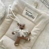 Creatieve Stoffen Dierlijke Pop Sleutelhanger Voor Tas Hanger Grappige Kleine Beer Sleutelhangers Eend Schattige Egel Hanger Accessoires Cadeaus