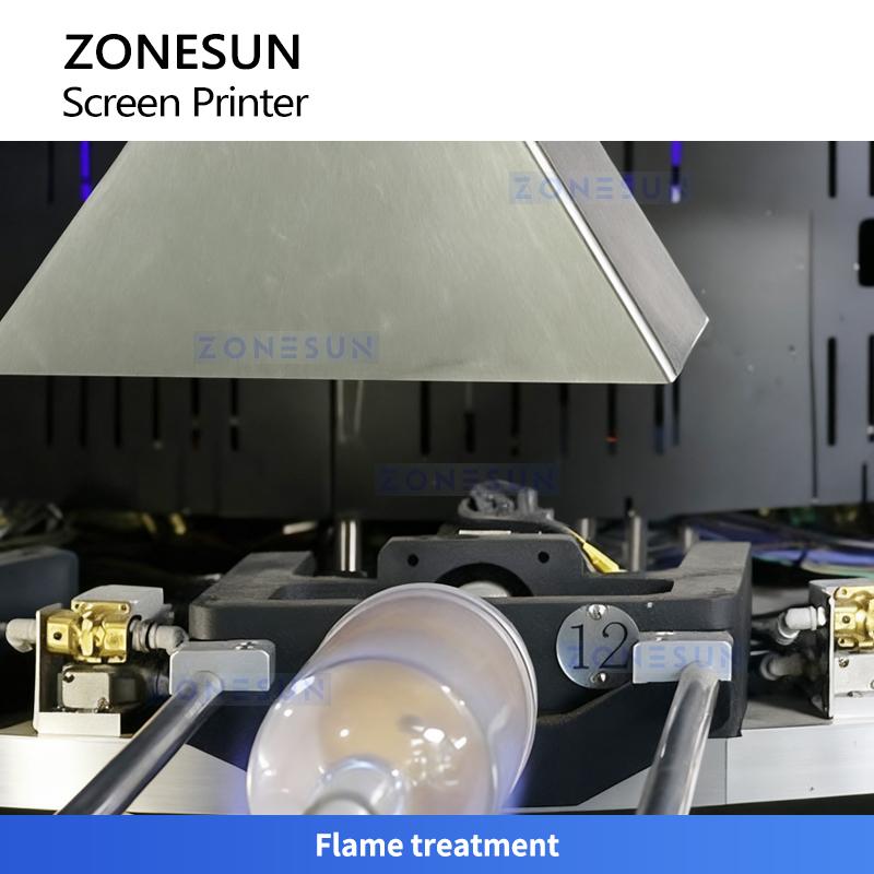 Zonesun ZS-SWP4 Multi-Color Bottle Screen Printing and Hot Stamping Machine