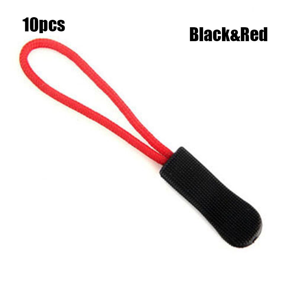10 PEÇAS/Pacote Mochila Jaqueta Puxador de Zíper de Reposição Corda Puxadores Bolsas Clipe Fivela Puxador de Zíper Mala Roupa de Viagem Ferramentas