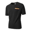 Men'S Summer Sports Fitness Casual Vertical Stripe Stretch Vertical Stripe Round Neck Short Sleeve T-Shirt Man