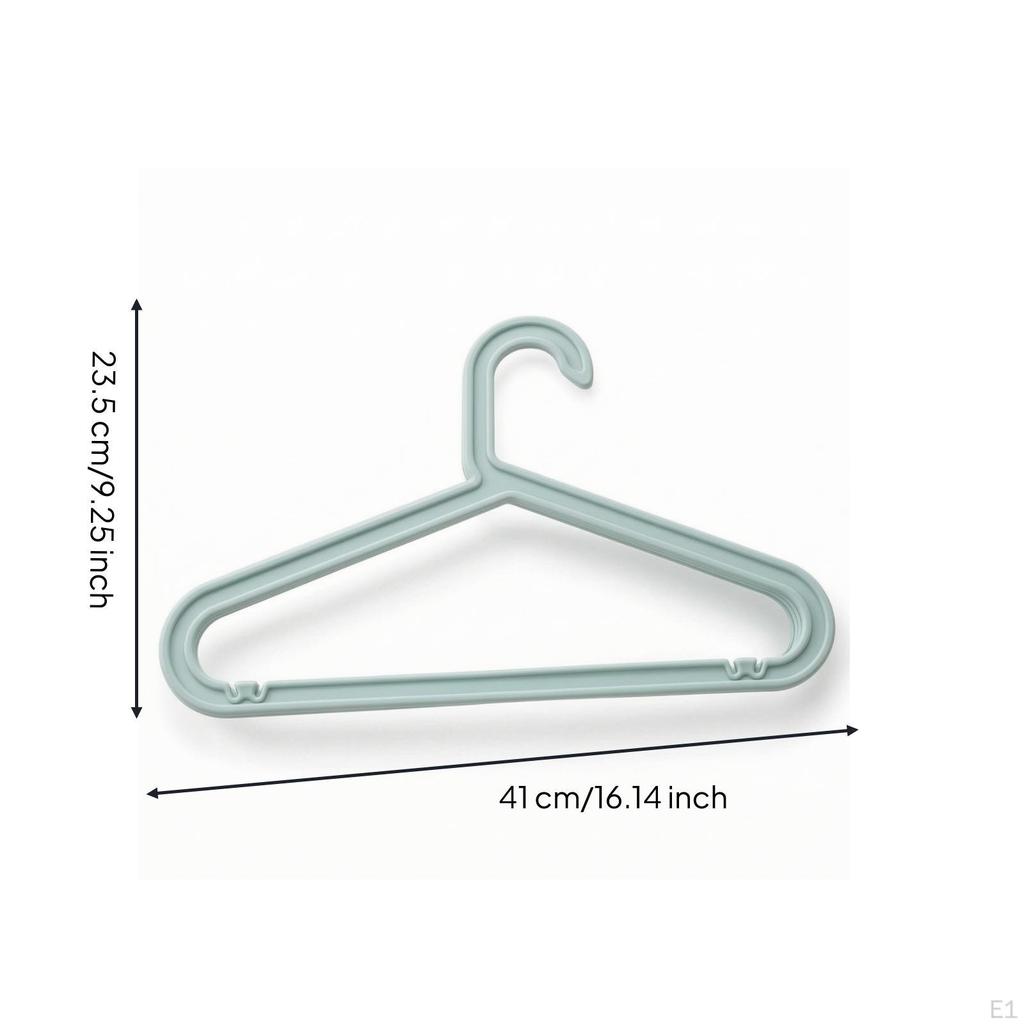 5 Pieces Hanger with Notches Profile Compact Clothes Hangers for Closet, Wardrobe, Laundry