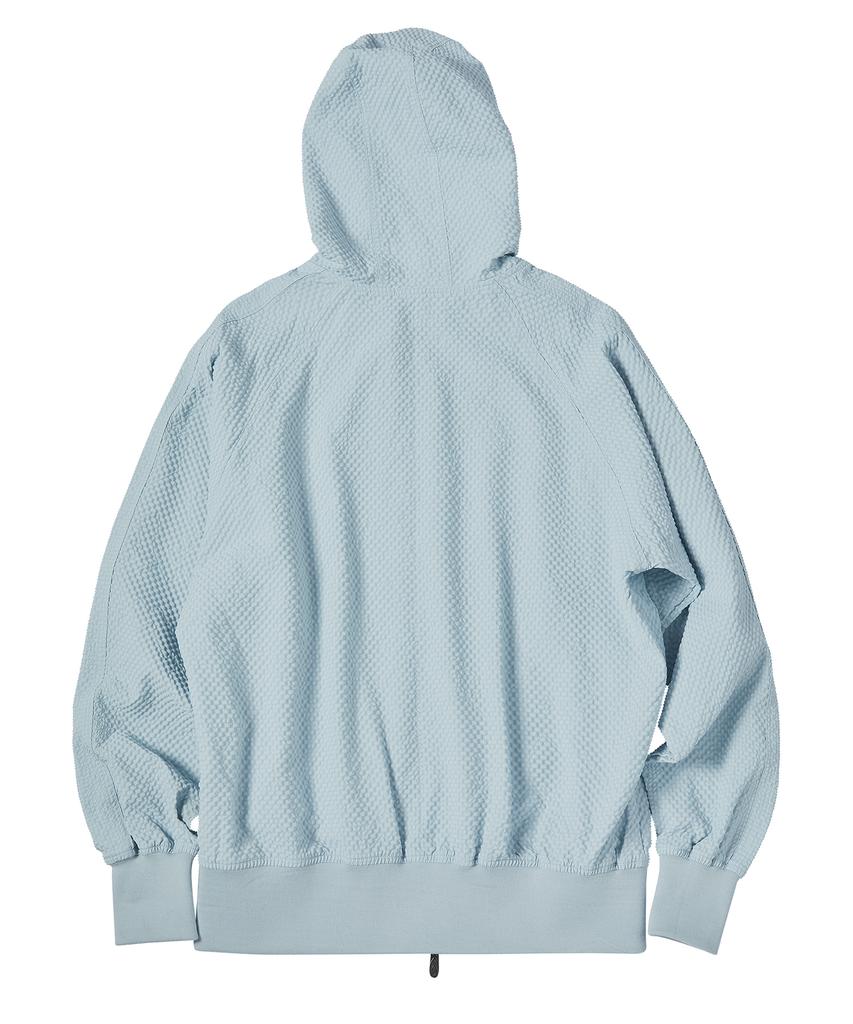 Travel Wrinkle Light Hoodie Zip-Up Blue