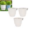 Hanging Flower Pot Efficient Drainage System Fence Hanging Bucket Pot for Balcony Garden Handrail