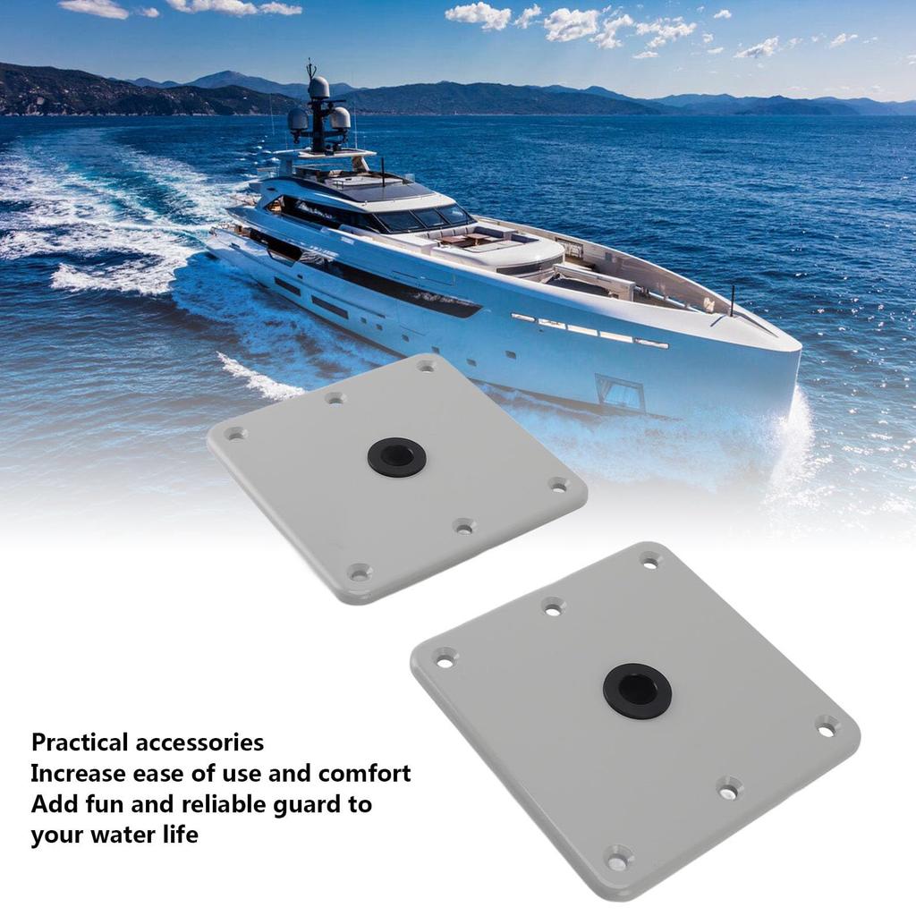 Aluminum Alloy Boat Seat Base, High Strength and Lightweight, with 3/4 Inch Pin Post Sockets, Fits Most Boat Seats, Gray