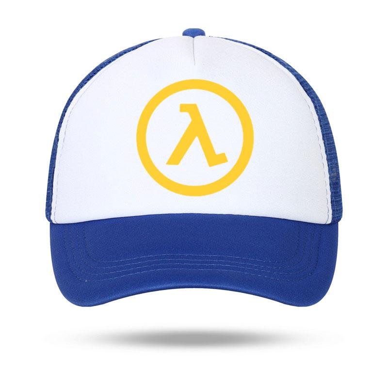 Fashion Casual Half Life Game Logo Print Baseball Caps Unisex Women Parentchild Hats Mesh Visor Outdoor Sun Hat Adjustable Caps