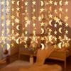 Gold Moon and Stars Decor Star Garland Decorations Hanging Twinkle Little Star Birthday Baby Shower Graduation Starry Night EID Ramadan Muburak