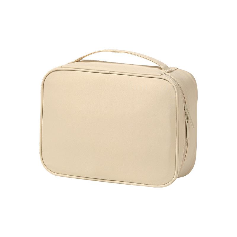 1pcs Toilet and Beauty Tool Storage Bag with Partition, Portable Oxford Cloth, Fashionable Outdoor Portable Makeup Bag