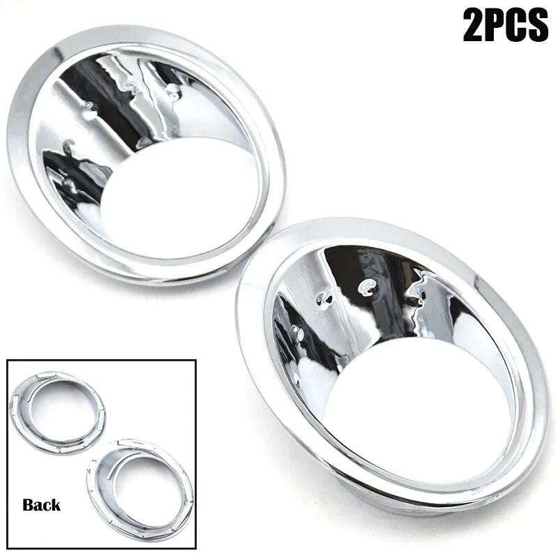 For Nissan Qashqai/Dualis J10 2007 2008 2009 Chrome Front Fog Light Lamp Cover Insert Trim Foglight Molding Garnish Accent Frame