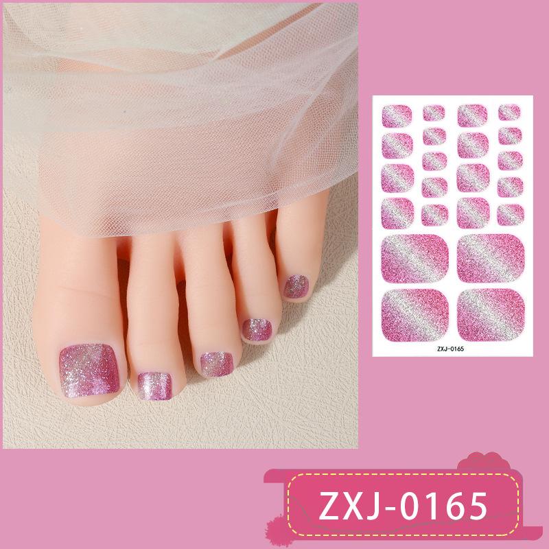 Glittery Nail Stickers, Gradient Cat-eye Toenail Stickers, Waterproof Nail Stickers That Brighten Skin Tone