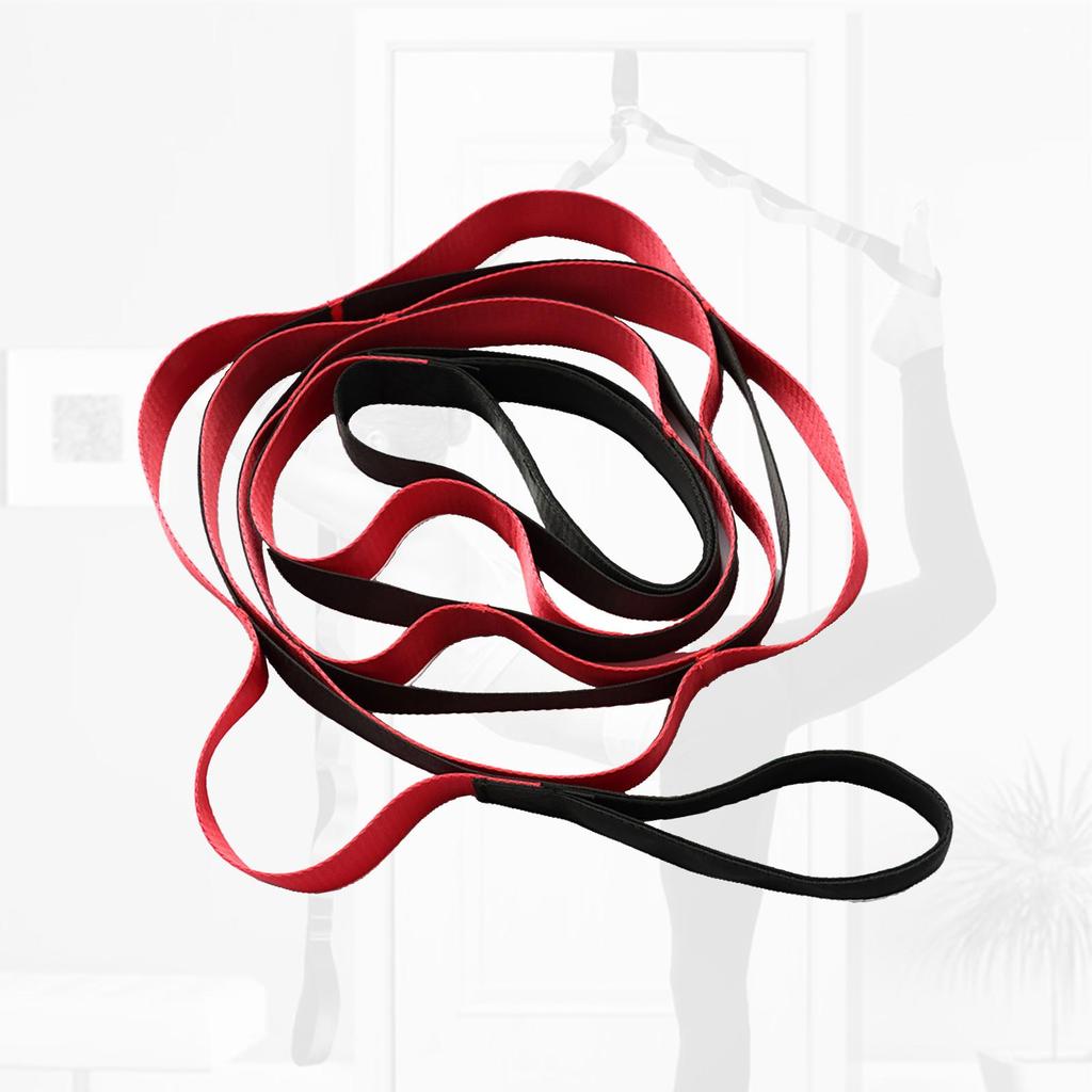 Yoga Pull Strap Belt Elastic Latin Dance Stretching Band Loop Yoga fitness Exercise Resistance Band