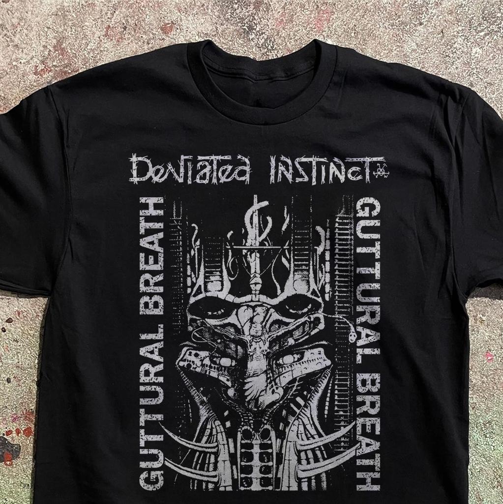 Deviated Instinct Guttural Breath Crust Punk Shirt Vintage Metal Band Tee