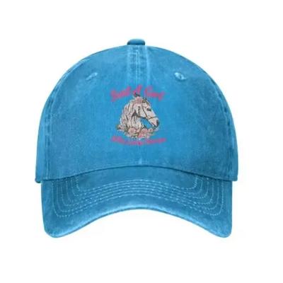 Horse Lovers Vintage Baseball Cap Adjustable Fashion Hip Hop Jeans Hat for Men Women Black Just A Girl Who Loves Horses
