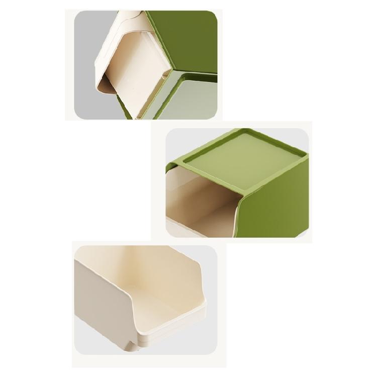 Multipurpose Teabag Display Case Portable PP Storage Box With Pull Out Drawer for Office or Home Countertop Use