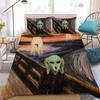 Set Copripiumino Shout UFO Alien Morbido Lavabile Letto 3 Pezzi Estivo Confortevole Dormitorio Studenti Casa Biancheria da Letto per Bambini Best seller