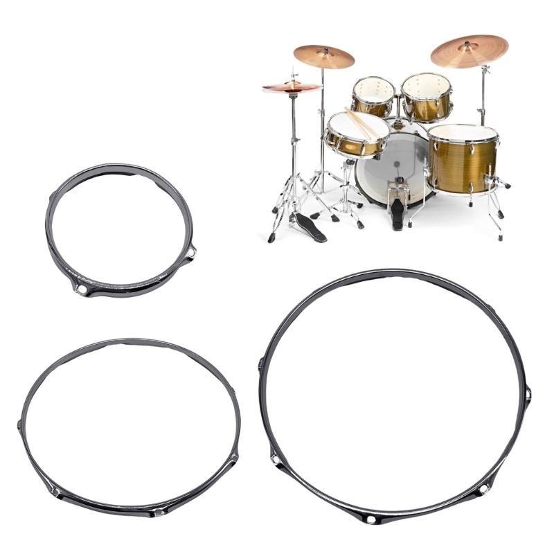 1,2 mm starker, silberner Trommelreifen aus schwerer Aluminiumlegierung für professionelle Schlagzeugsets