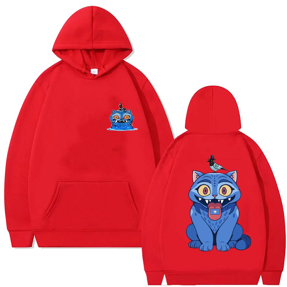 Kpop Demon Hunters Cute Funny Derpy Tiger Graphic Hoodie Men Women Fashion Cartoon Trend Hoodies Oversized Fleece Tracksuit