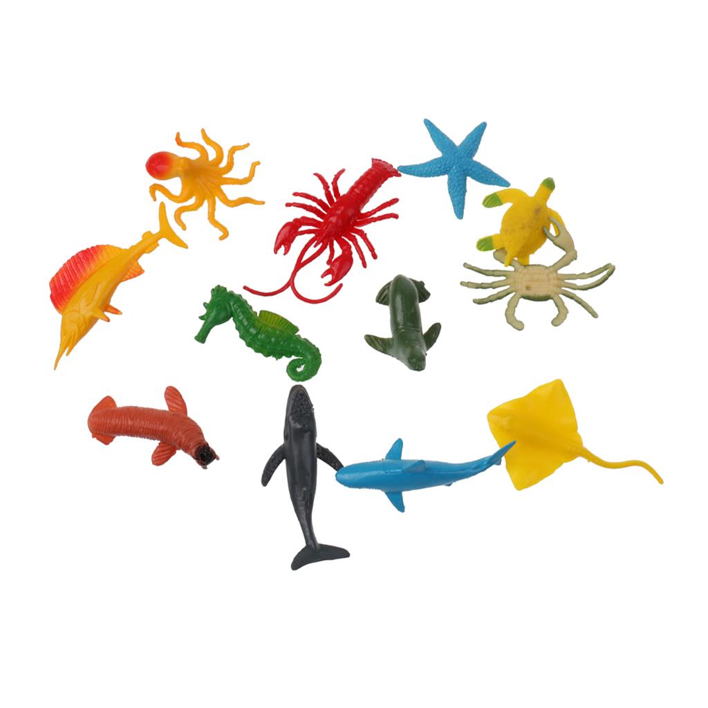 Animals Figure Toy Animal Rubber Model Educational Toys Playset Of 8/10/12pcs