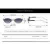 New Vintage Oval Frame Sunglasses Women Luxury Metal Frame Sunscreen Eyeglasses Fashion Outdoor UV400 Sunglasses Men's Goggles