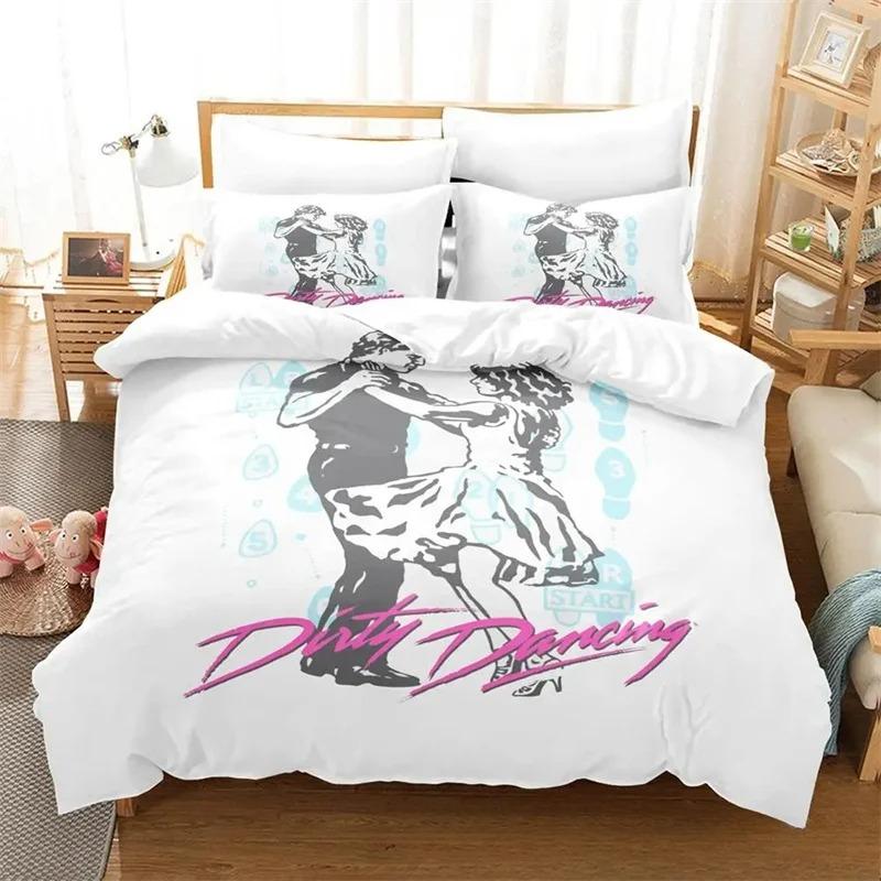 3D Print Dirty Dancing Bedding Set,Duvet Cover Comforter Bed Set Quilt Cover Pillowcase,King Queen Twin Size Boys Girls Adults