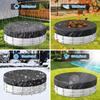 Round Oxford Cloth Outdoor Pool Cover - Dust, Sun, Rain, Leaf & Snow Protection