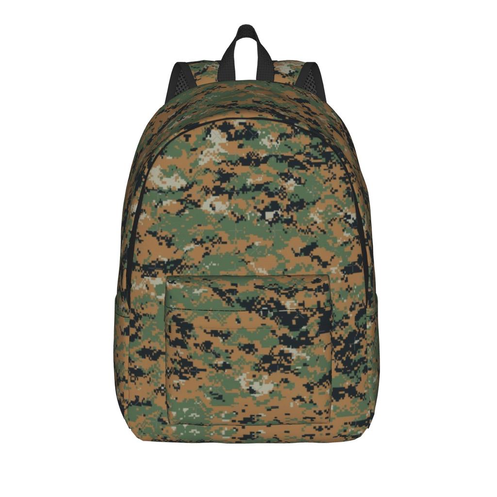 Purple Camouflage Pattern Fashion Backpack Outdoor Student Business Military Daypack for Men Women Laptop Computer Shoulder Bag