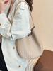 Korean Style Woven Bucket Bag: Women's Fashion Casual Shoulder & Underarm Retro Handbag