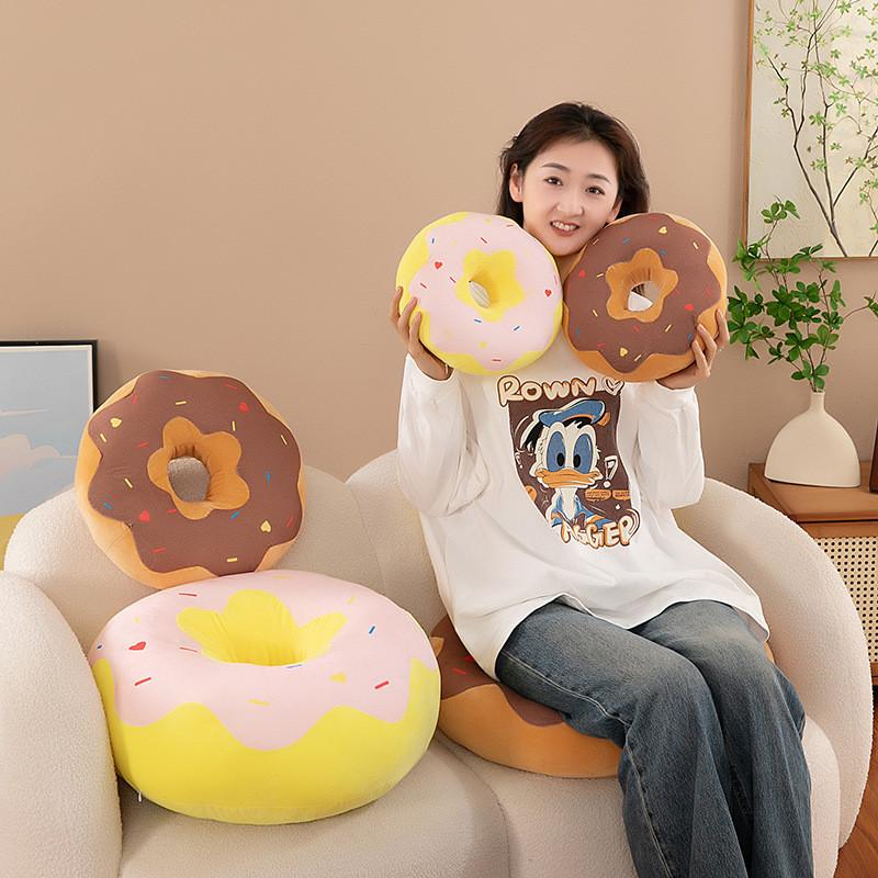 Stuffed Donut Animal Cute Cartoon Sofa Cushion Girls Children Holiday Doll Gift
