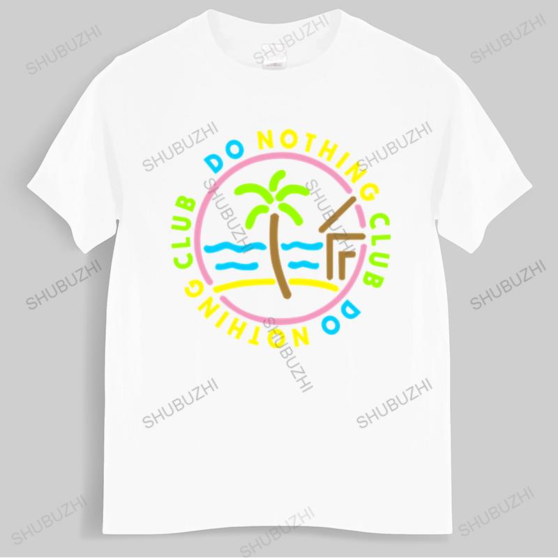 Club Des Faineants Palmier Luxe Logo Paris Mode Brand Teeshirt Unisex Cotton T Shirt Summer Brand Tshirt Do Nothing Club