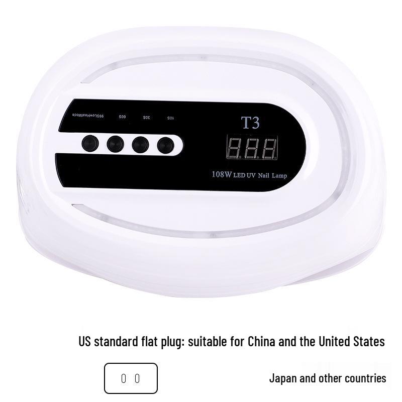High-Power LED Smart Sensing Quick-Dry Nail Lamp with Double-Hand Capacity