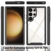 PET Screen Protector Armor Phone Case For Samsung Galaxy S25 Ultra S24 FE 5G S22 Plus Plastic TPU Frame Transparent Back Cover