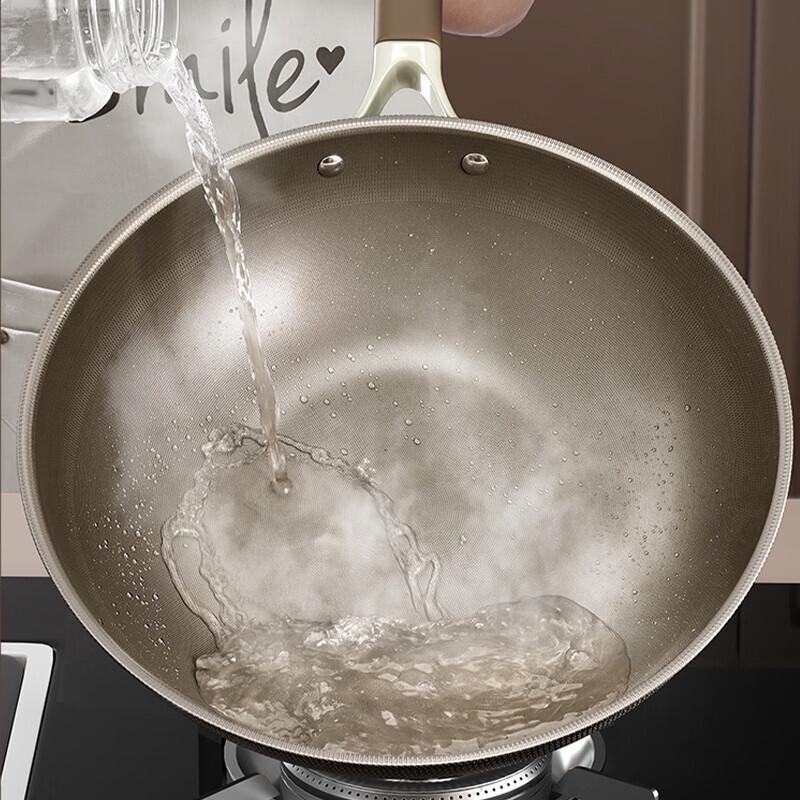 Shangheng 32cm Double-Sided Titanium Wok with Lid