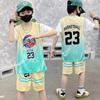 Children's Summer Fashion T-Shirts for Boys and Girls - Short Sleeves + Shorts - Casual Sports Set