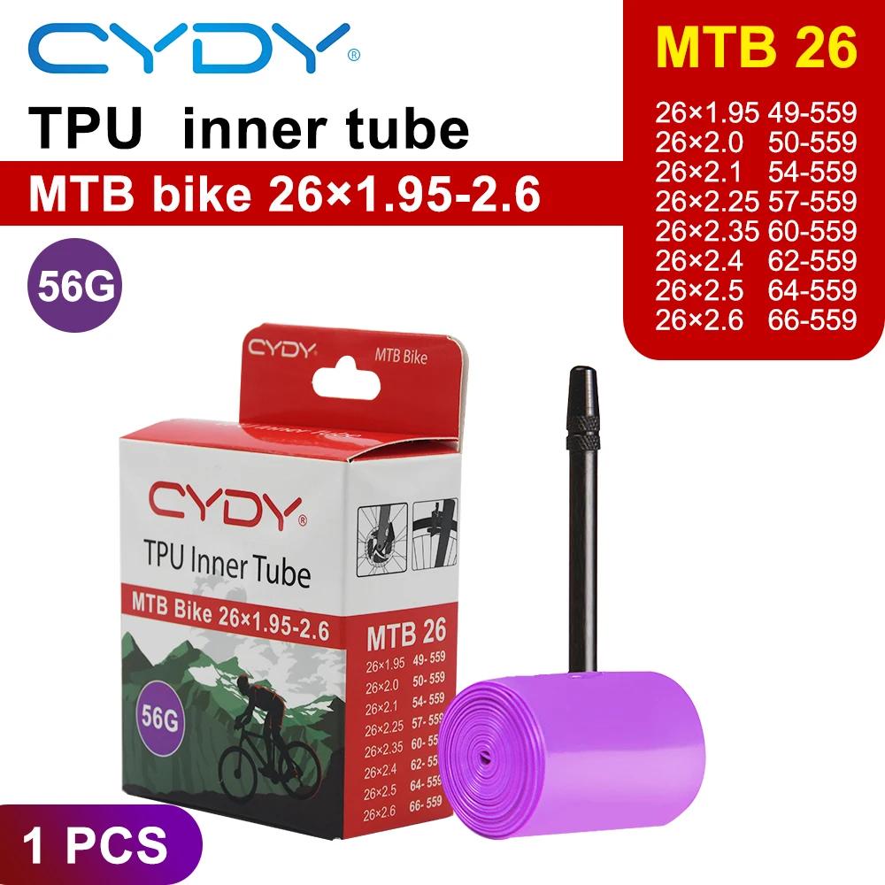 CYDY MTB 29 26 27.5 Bike Inner Tube Ultralight Camera TPU 29x1.95 2.0 2.1 2.2 2.3 2.4 2.5 2. 6 Inch Mountain Bicycle Tire 29er