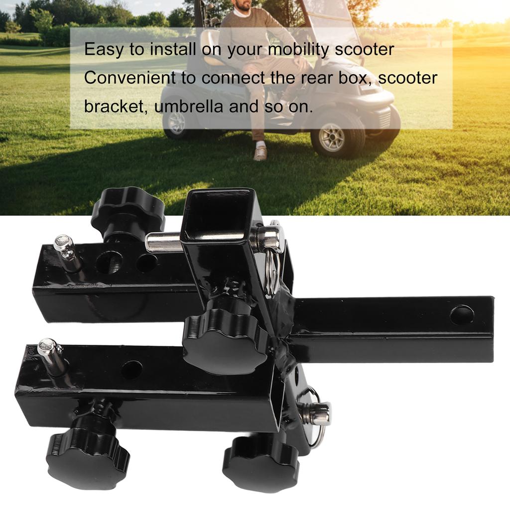 Marco de conversión de cesta trasera de aleación de aluminio, soporte de montaje trasero multifuncional, marco de transferencia para scooter de movilidad
