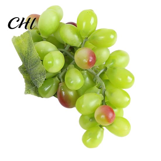 1 Bunch Fake Grape Artificial Plastic Lifelike Faux Fruit Home Garden Decoration