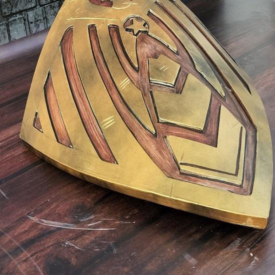 The "Soldier Boy" Wooden Shield Superhero Roleplay Shield Comic Cosplay Shield Replica Best For Gift