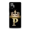 Handyhülle Für Xiaomi Redmi Note 13 12 5G 9S 9 8 10 11 Pro 9T 13C 12C 10C 9C 9A 7 Pro Weiche Hülle Diamantkrone Buchstabe 26 Buchstaben