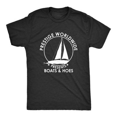 Herren Prestige Worldwide T-Shirt Lustig Cool Boote und Huren Grafik Humor IM TREND Unisex T-Shirt