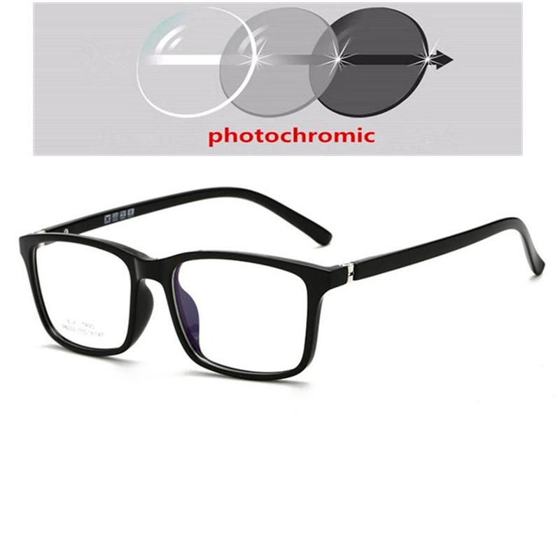 Big Frame Square Myopia Eyewear Female Male Stylish Anti-blue Light TR90 Okulary Korekcyjne 0 -0.5 -0.75 -1.0 Up To -6.0
