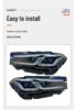 Compatible LED Headlight for 21-23 BMW G30/G38: Part Numbers 63119479273/4
