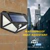 1-5pcs Outdoor 100 LED Solar Light Motion Sensor Waterproof Sunlight Garden Decoration Street Lights Solar Powered Lantern Wall Lamp