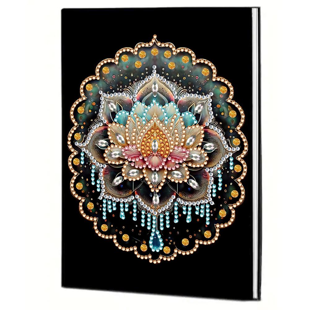 50 Pages A5 Special Shaped Beautiful Pattern 5D Diamond Painting Notebook 5D Diamond Drawing Book Art Birthdays Gifts for Teens